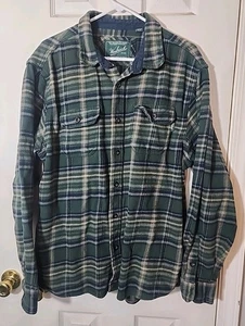 Vintage Woolrich Green Flannel Plaid Shirt Size XL - Picture 1 of 5