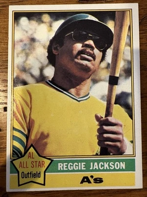1976 Topps - Reggie Jackson #500 y otras 24 cartas en el conjunto Foto 1 de 2