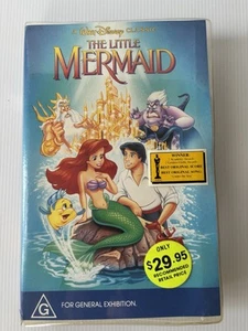 The Little Mermaid Walt Disney VHS Clamshell Black Diamond Classics Tested - Picture 1 of 22