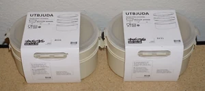 (2 Set) IKEA UTBJUDA Stackable Lunch Box Food Container Light Beige - Picture 1 of 4