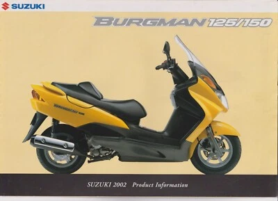Suzuki Burgman UH125 World Product information brochure In English UH125K3 & 150 - Image 1 of 2