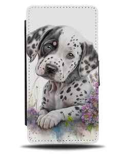 Cachorro Dalmation Pintura Impresión Abatible Billetera Estuche Dálmatas Cachorro Dálmata AD18 - Imagen 1 de 3