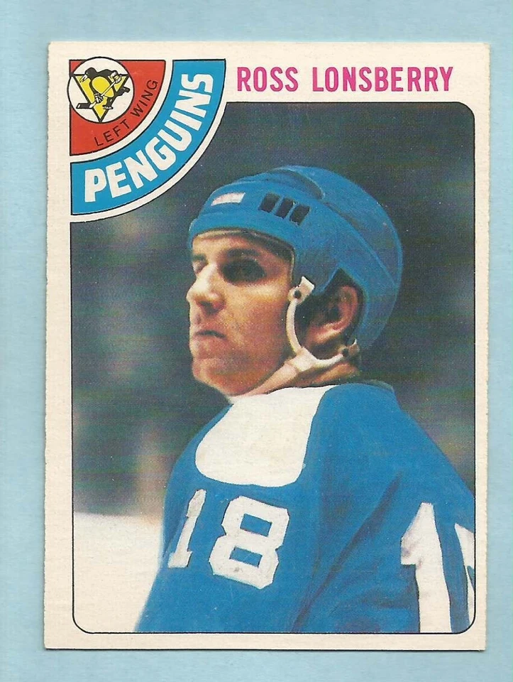 1978-79 O-Pee-Chee OPC Hockey Ross Lonsberry #186 Pittsburgh Penguins NMT+ **2 - Image 1 of 1
