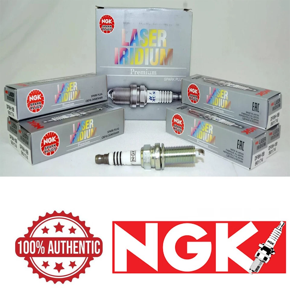 Set of 6 Iridium Resistor Spark Plugs NGK DF8H11B For Infiniti G37 FX37 M37 370Z Foto 1 de 1