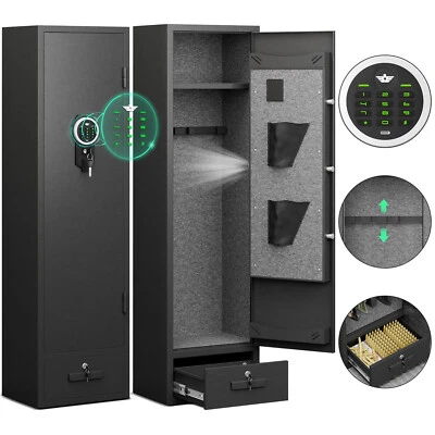 Caja fuerte para 6 armas, caja fuerte digital para rifles y pistolas en casa Foto 1 de 4