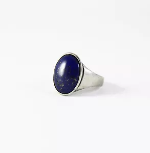 Anello in argento 800 con cabochon lapislazzulo - Foto 1 di 1