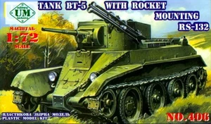 UMmt 1/72 406 WWII Soviet Red Army BT-5 Light Tank w/ RS-132 Rocket Mounting - Picture 1 of 2