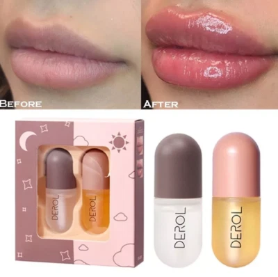 DEROL 2-teiliges Lip Plumper Kit - Sofort volumisierender Lippenpumpenverstärker voller UK - Bild 1 von 4