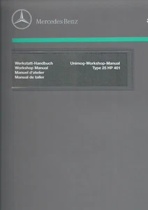 Unimog Workshop Manual 401 25 HP - 114021001 - (30 402 21 32) - Bild 1 von 1