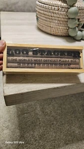 Wooden Log Stacker Puzzle - Worlds Most Difficult Puzzle Box Elverson Puzzle Co. - Picture 1 of 6