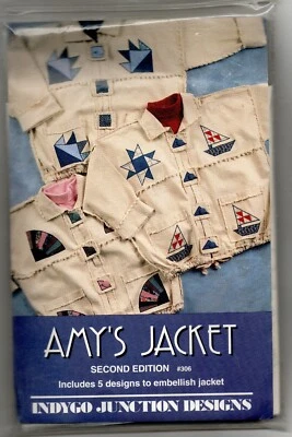 VTG 1993 INDYGO JUNCTION WEARABLE ART 1 SZ JACKET W 5 EMBELLISHMENT DESIGNS - Image 1 of 4