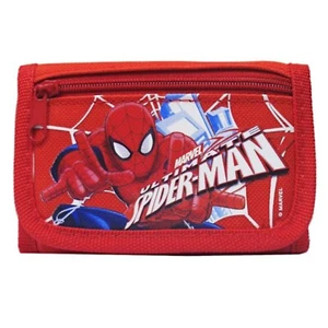 Marvel Spiderman Trifold Wallet Kids Small Boys Girls Money Coin Cardholder Red - Picture 1 of 2