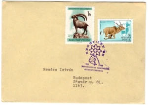 HUNGARY - 1988. FDC with special cancellation: SOCFILEX / Antelope Mi:3474,1732. - Picture 1 of 1