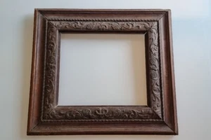 Cadre Bois Ancien Du 18 ème Sculpté. Antique Wooden Picture Frame Carved - Imagen 1 de 18
