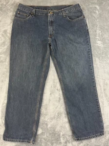 Carhartt Jeans Uomo 40x30 Relaxed Fit Blu Denim Abbigliamento da Lavoro 101483-968 - Foto 1 di 10