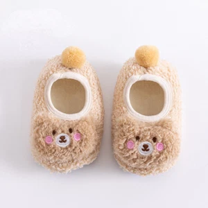 Bear Baby Socks Warm Baby Shoes Toddlers Newborn Non-slip Boys Girls 0-18Months - Picture 1 of 17