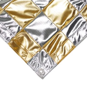 4'x4' 1.2x1.2m Silver/Gold Checkerboard Lamay Reflector /Overhead Butterfly - Picture 1 of 4