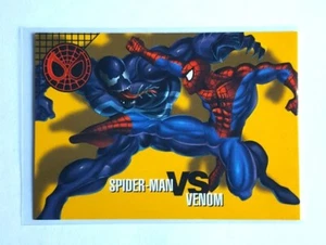 1996 Marvel Vision (Fleer) EMBOSSED #25 SPIDER-MAN VS. VENOM - Picture 1 of 2