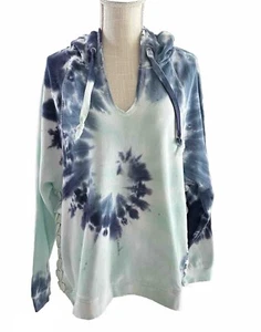 Seven7 Women's Lace Up Tie Dye Hoodie Lace Up Sides Size XL - Picture 1 of 12