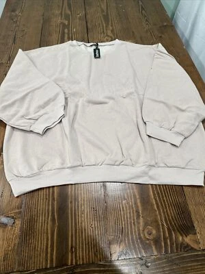 NWT! BooHoo Women's Stone Plus Basic Oversized Sweater Size U.S. 24 - Image 1 of 4