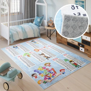 Tappeto gioco cameretta bambini tappeto bambini motivo monouso lavabile in lavatrice - Foto 1 di 11