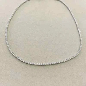 Collana Tennis Argento 925 Girocollo Donna Ragazza - Foto 1 di 2