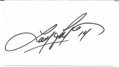 Nascar Larry Foyt Lot of 6 autographed 3 x 5 index card - Guaranteed to Pass - Image 1 of 4