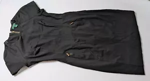 Lauren Ralph Lauren A-Line Dress Women's 10 Black Sleeveless - Picture 1 of 6