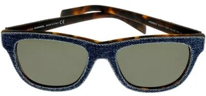 Occhiali da sole Diesel DL 0111 blu/marrone denim 92N montatura plastica 52-18-140 #DenimEye - Foto 1 di 2