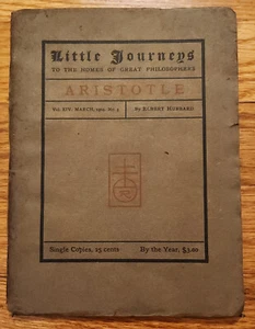 Little Journeys to Homes of Great Philosophers - Aristotle Elbert Hubbard 1904 - Imagen 1 de 2