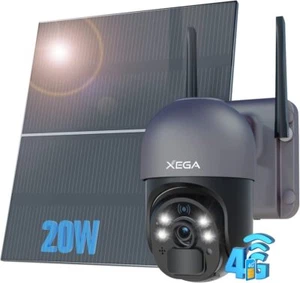3G/4G LTE Caméra Surveillance Solaire avec 20W Panneau Solaire 20000mAh Batterie - Imagen 1 de 12