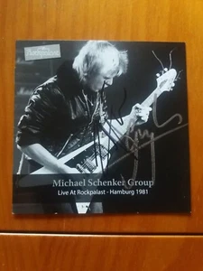 Michael Schenker Rockpalast 1981 CD DVD Booklet signed Chris Glenn & Gary Barden - Imagen 1 de 4