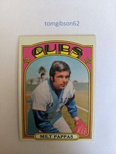 1972 Topps Milt Pappas #208   Chicago Cubs Free Shipping