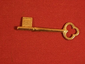 Skeleton Bit Key Vintage / Antique Lock Key Mortise Lock Doors Uncut ab214 - Picture 1 of 3