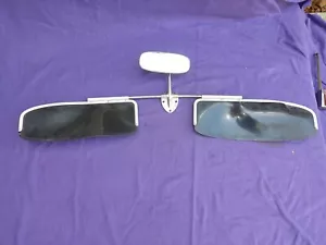 Vintage Volkswagen Rear View Mirror and Bracket and Visors 113857521B - Picture 1 of 10