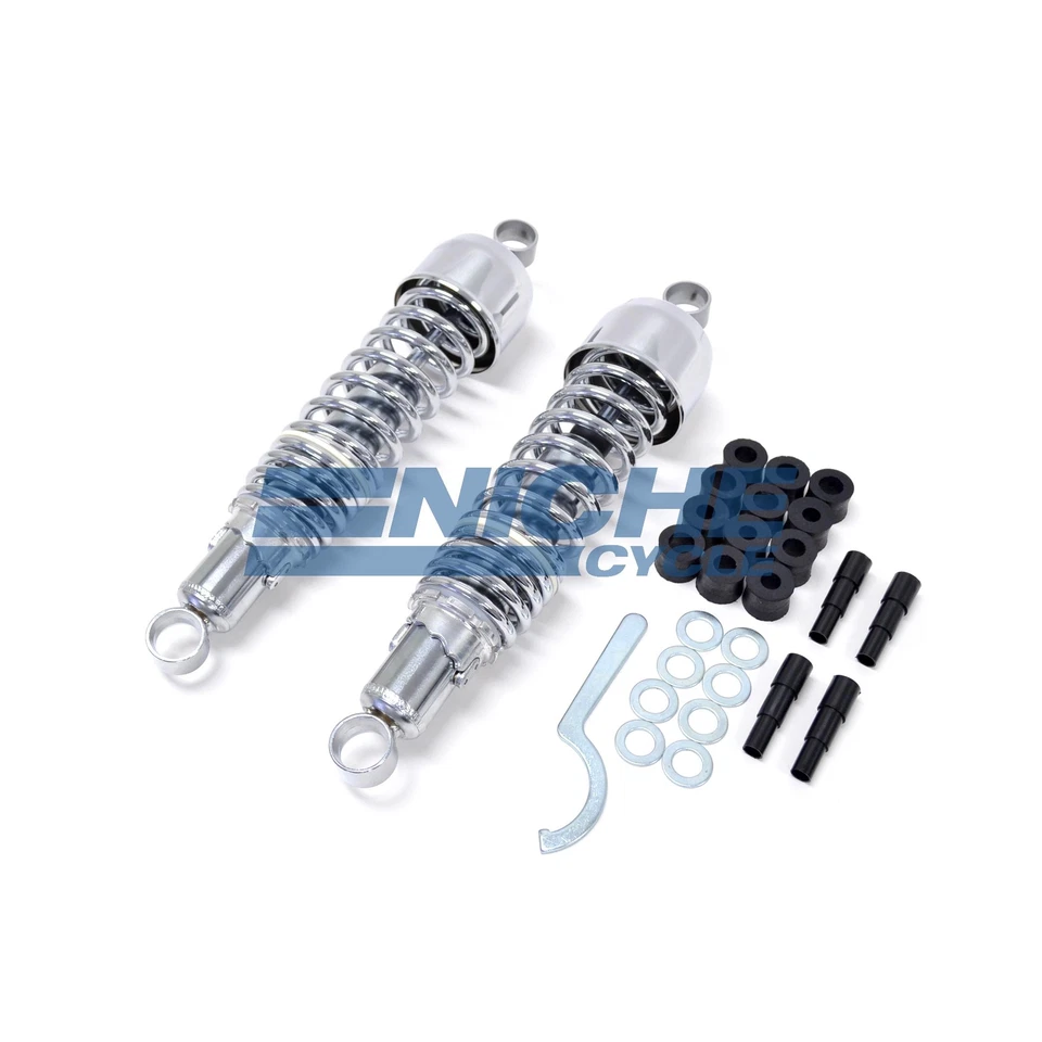 Хромированные задние амортизаторы Yamaha VMX-12 N/NC VMAX 1200 1985 325 мм - Изображение 1 из 3