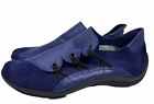 Arche Women's Costic Slip-On Comfort Shoes Blue Leather Suiede Size 6 Us 4 Uk