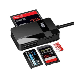 USB 3.0 New All In One Micro SD HC SDXC TFLASH CF Multi Memory Card Reader - Picture 1 of 16