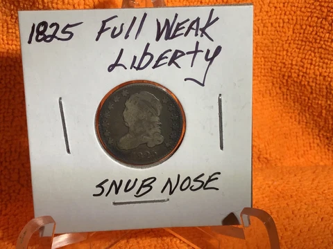 1825 DIME RARE KEY DATE MINTAGE 510,000 MINTAGE THIS MINTAGE ALSO INCLUDES 1824 Cover