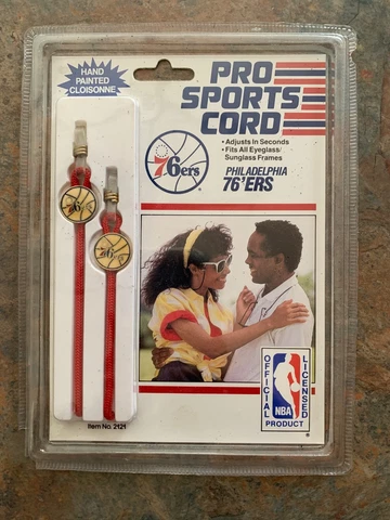 NBA Philadelphia 76ers Basketball Pro Sports Cord NOS 1987 in package Cover