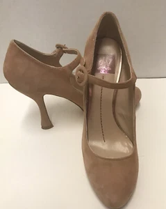 DV DOLCE VITA Zapatos de salón para mujer rubor gamuza tacones altos talla ee. uu. 9,5 usados - Imagen 1 de 9