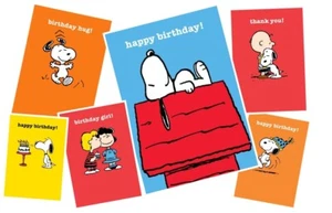 Snoopy Peanuts Comic Character Greetings Card Birthday Thank You Hugs - Picture 1 of 59