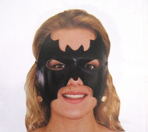 Batman Batgirl Batwoman Superhéroe Ojo Negro Adulto Máscara de Halloween - Imagen 1 de 2