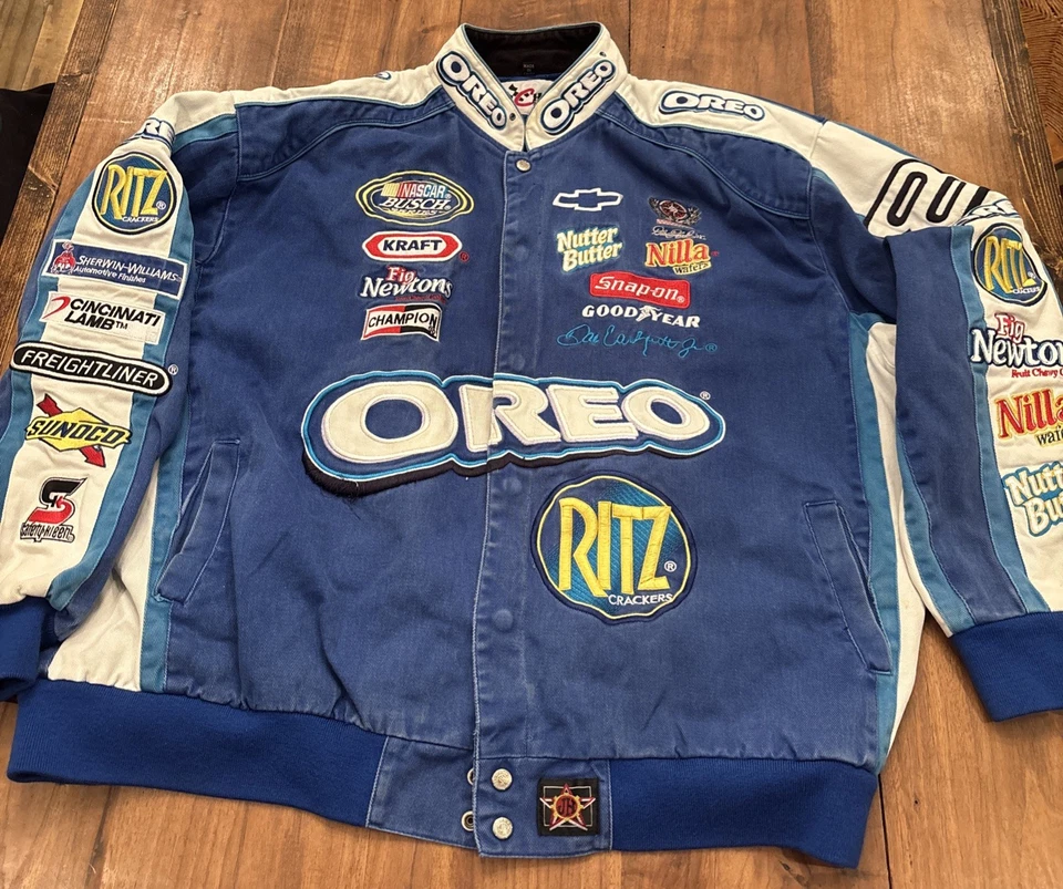 Chaqueta Nascar JH Designs Chase Dale Earnhardt Jr Oreo Ritz De Colección 3XL Serie Busch Foto 1 de 4