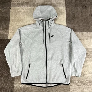 Sudadera con capucha Nike Sportswear Tech polar para hombre talla XL gris cremallera completa 545277-325 Jersey - Imagen 1 de 8