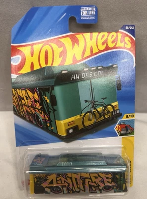Autobús Hot Wheels Ain’t Fare Art Cars • Diseño de graffiti 2024 • 8/10 sellado de fábrica Foto 1 de 3