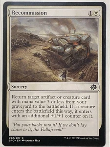 MTG TCG - Recommission 022/287 BRO - LP To NM (Free Shipping $5+) - Picture 1 of 2