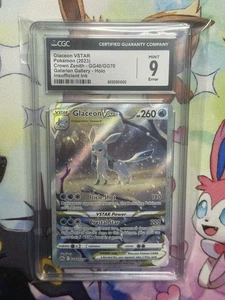 Glaceon VSTAR GG40 Crown Zenith CGC 9 tinta insuficiente error como nuevo - Imagen 1 de 8