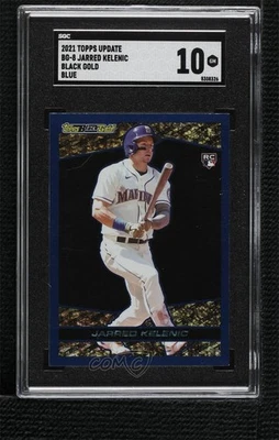2021 Update Topps Black Gold Blue Jarred Kelenic #BG-8 SGC 10 GEM Rookie RC - Image 1 of 2