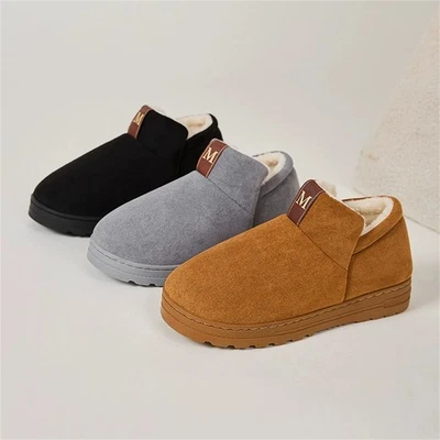 MARKENLOS Herren Slippers Hausschuhe Damen Warm Pantoffeln Filzpantoffeln Hausschlappen